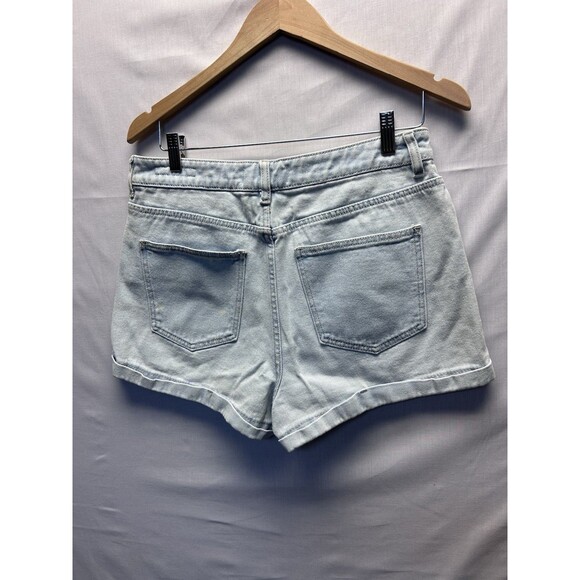 High Waisted Jean Shorts Lot Of 3 Mom Jeans Cuffed Button Front Size 9/10 - Picture 8 of 16